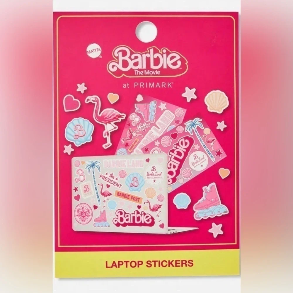 Primark - Barbie The Movie laptop stickers